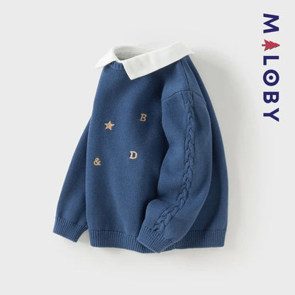 Ensemble habillé 2 pièces enfant garçon - Bleu