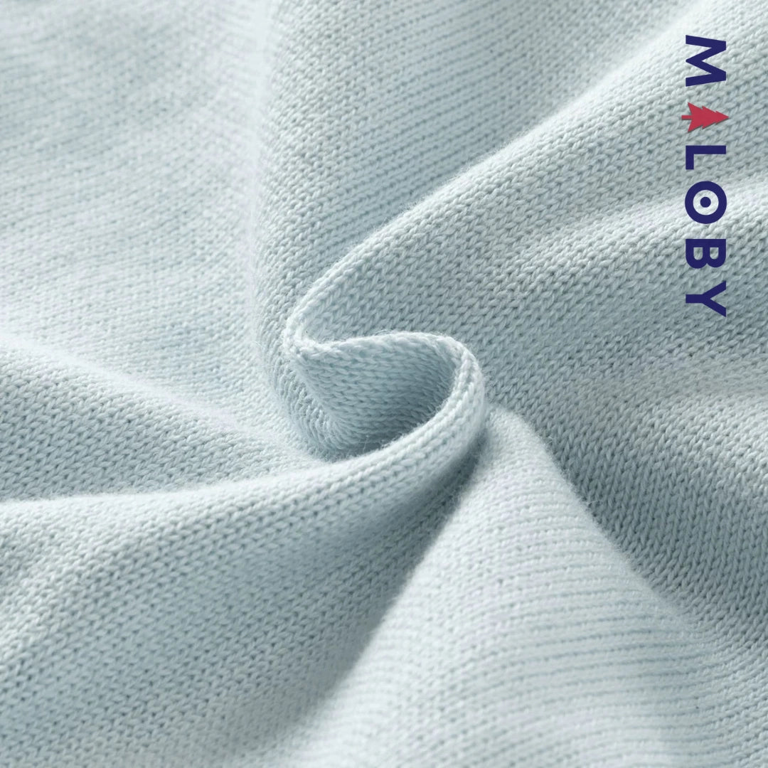 Robe en maille et en tulle effet 2 en 1 enfant fille - Bleu ciel