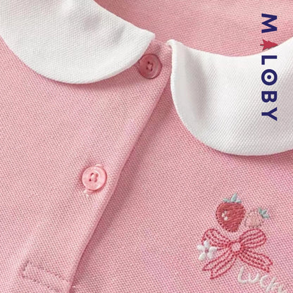 Ensemble été sweat+jupe short plissée enfant fille -Rose