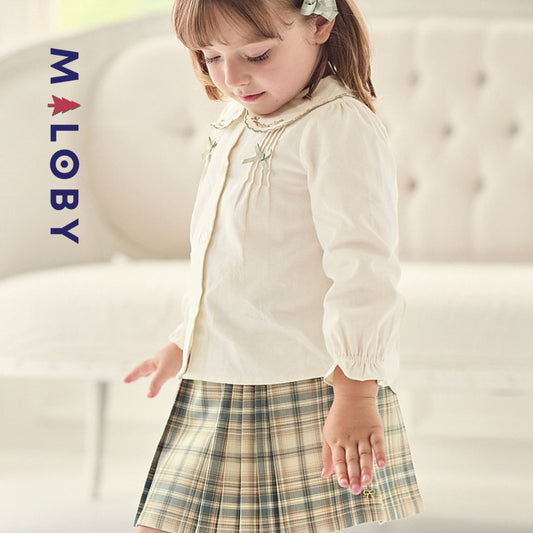 Ensemble Habillé Jupon à carreaux + chemise - Fille -robes et ensembles pour filles, bébés et garcons - MALOBY