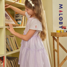 Charger l&#39;image dans la galerie, Robe manches courtes- violet -robes et ensembles pour filles, bébés et garcons - MALOBY
