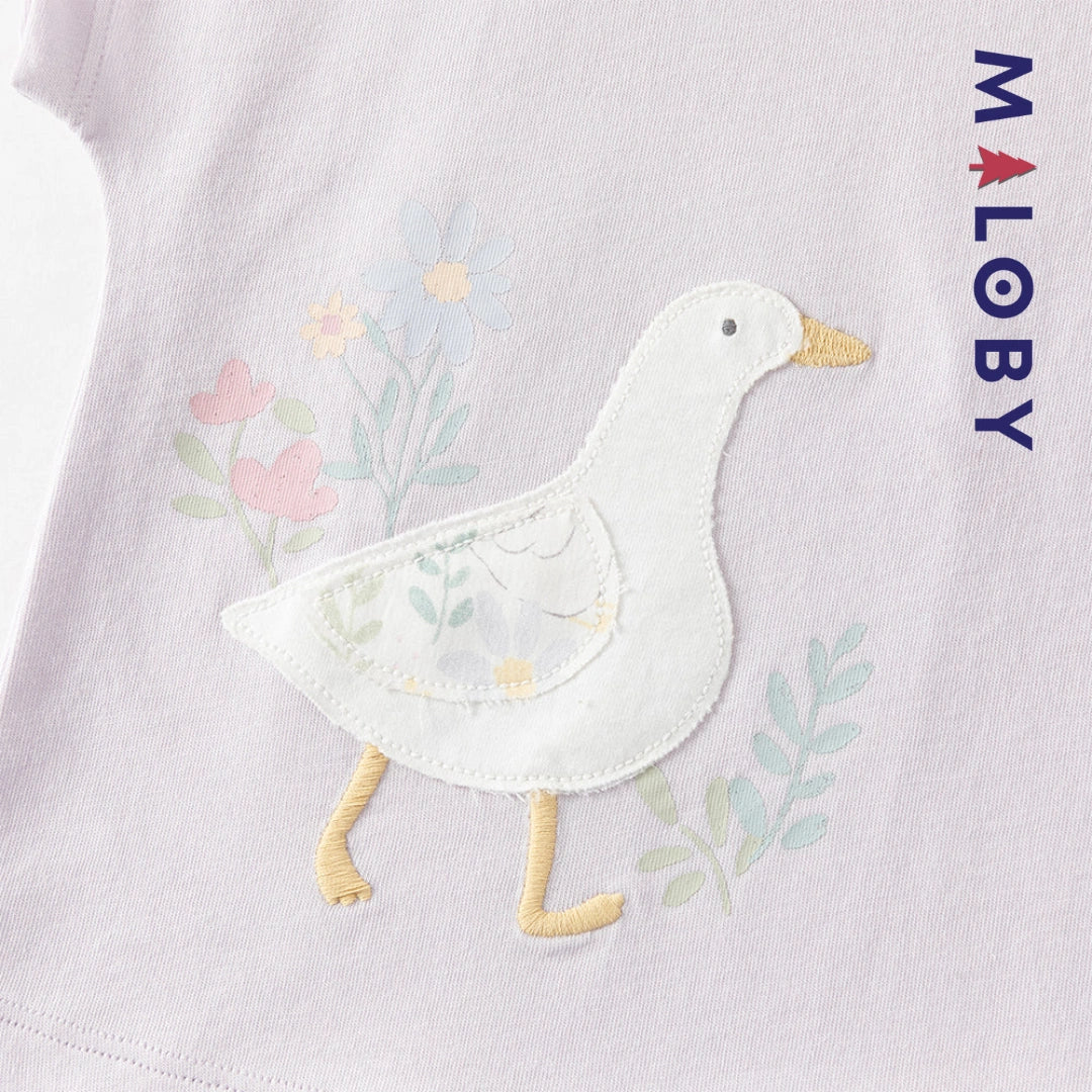 Ensemble 2 pièces T shirt+pantalon enfant fille- Violet
