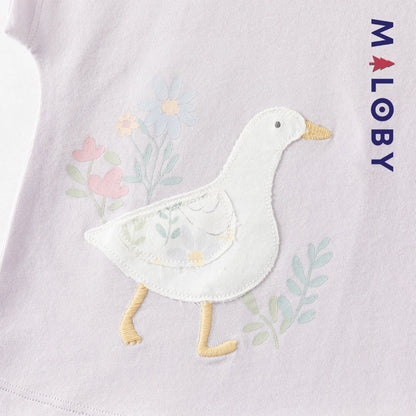 Ensemble 2 pièces T shirt+pantalon enfant fille- Violet
