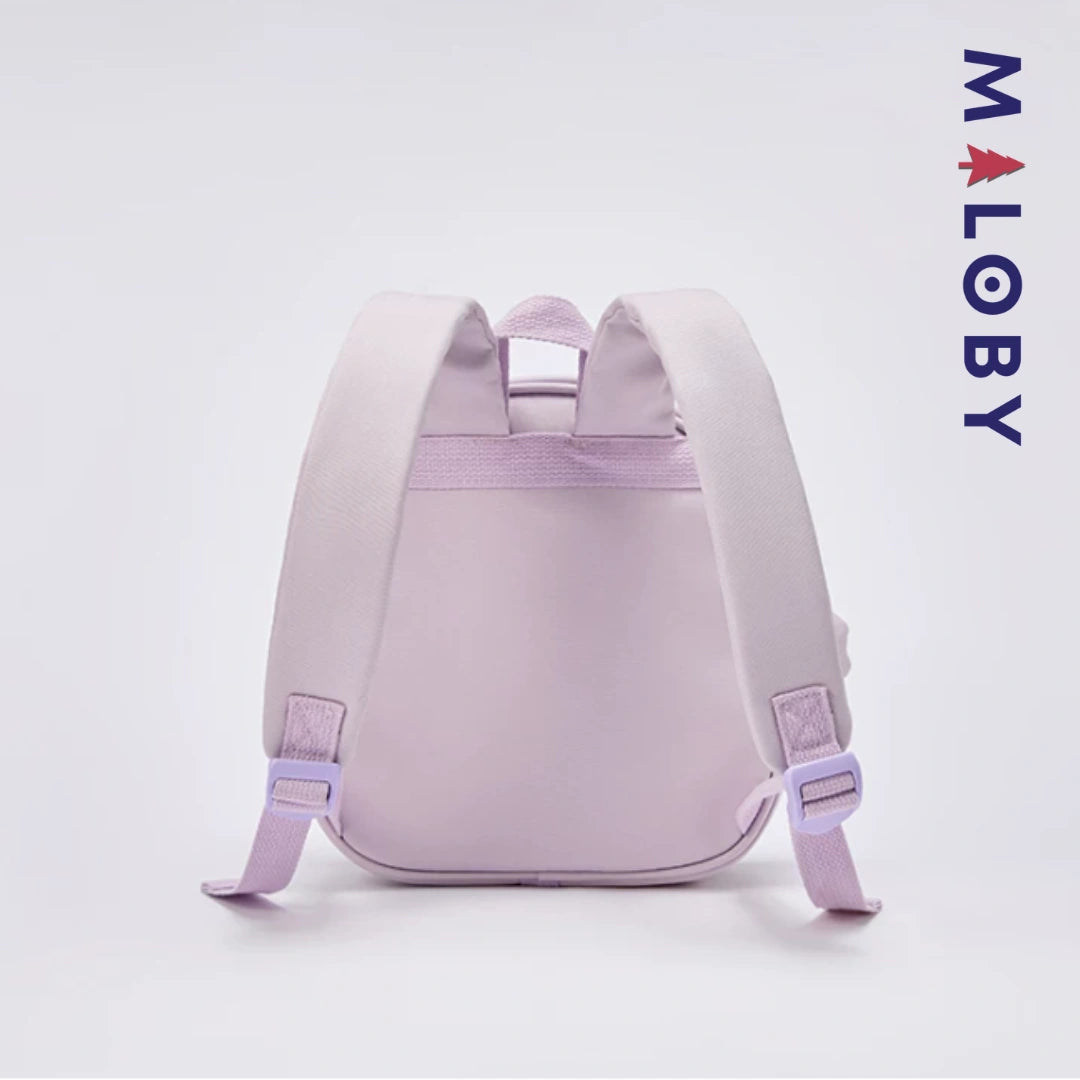 Sac à dos maternelle motif fantaisie enfant fille et garçon - violet/noir