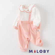 Charger l&#39;image dans la galerie, Combinaison longue Bébé fille -Rose -robes et ensembles pour filles, bébés et garcons - MALOBY
