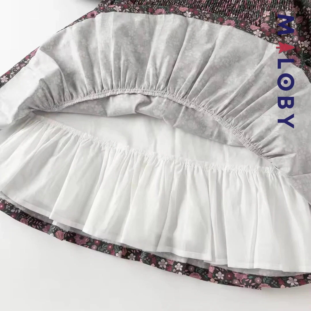 Ensemble 2 pièces robe + cardigan enfant fille - floral -robes et ensembles pour filles, bébés et garcons - MALOBY