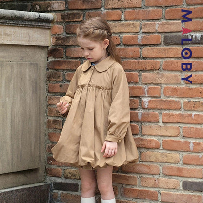 coupe-vent mi-long enfant fille - beige