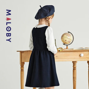 Robe manches longues enfant fille - Noir -robes et ensembles pour filles, bébés et garcons - MALOBY