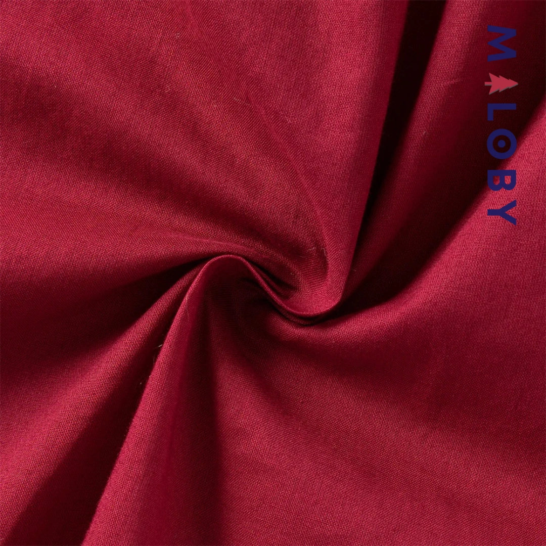 Robe en velours unie enfant fille - bordeaux