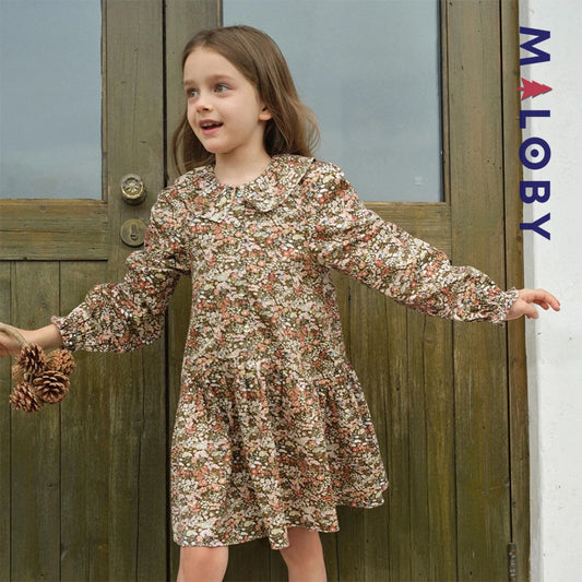 Robe en motifs fleuris enfant fille - floral -robes et ensembles pour filles, bébés et garcons - MALOBY