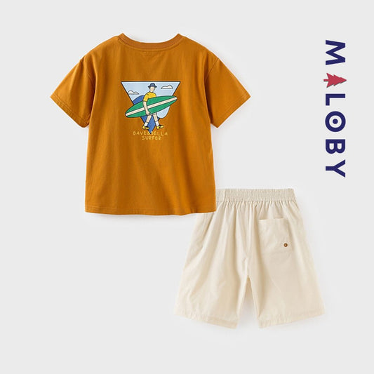 Ensemble T-shirt + short- Garçon -robes et ensembles pour filles, bébés et garcons - MALOBY