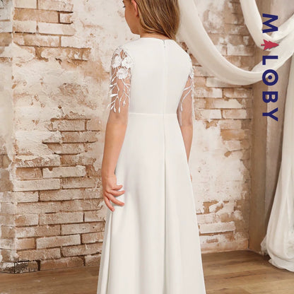 Robe princesse longue -Blanc
