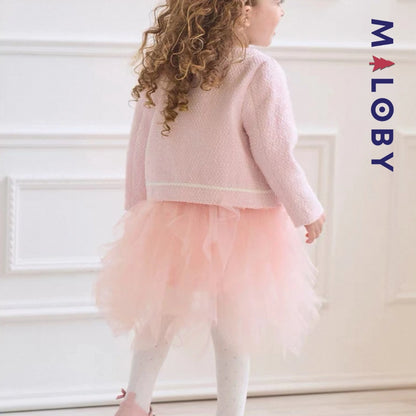 Ensemble cérémonie Robe veste enfant fille-Rose -robes et ensembles pour filles, bébés et garcons - MALOBY