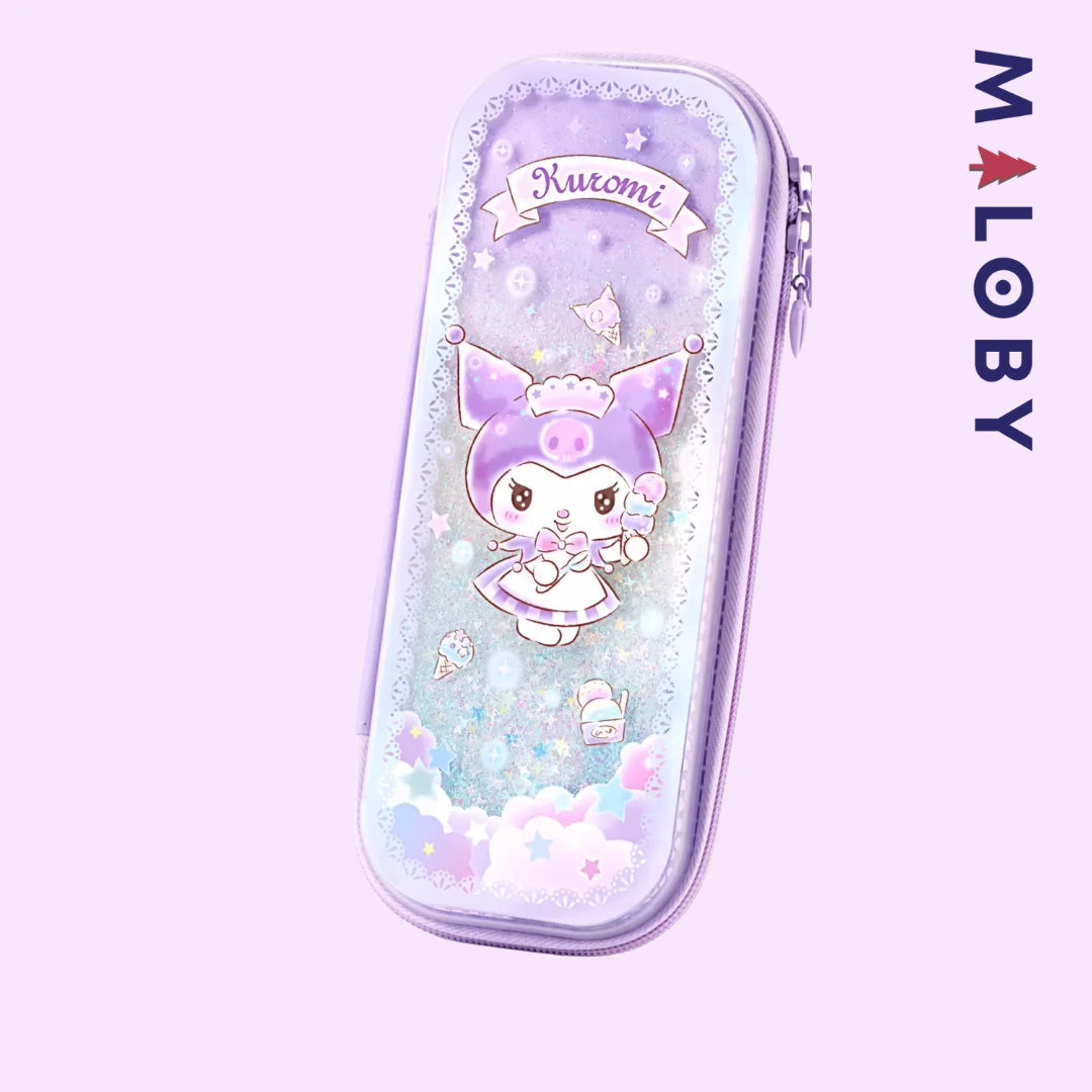 Trousse à crayon motif Kuromi- Violet/Rose