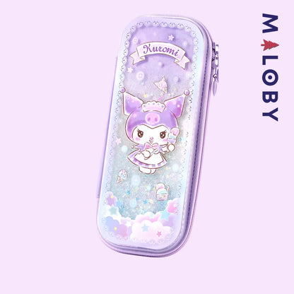 Trousse à crayon motif Kuromi- Violet/Rose