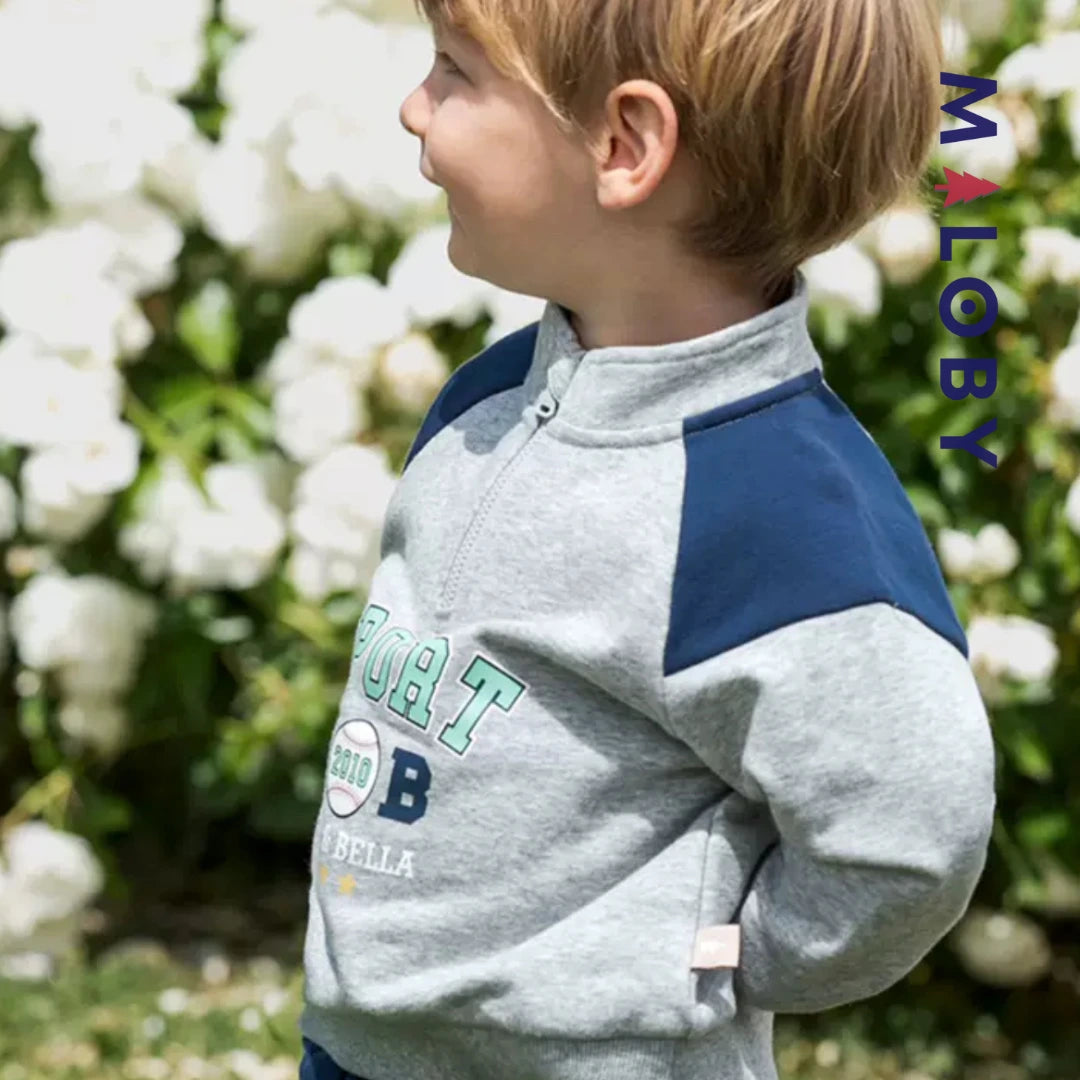 Ensemble sport 2 pièces enfant Garçon- bleu -robes et ensembles pour filles, bébés et garcons - MALOBY