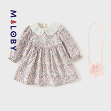 Charger l&#39;image dans la galerie, Ensemble Robe motifs fleuris +sac -robes et ensembles pour filles, bébés et garcons - MALOBY
