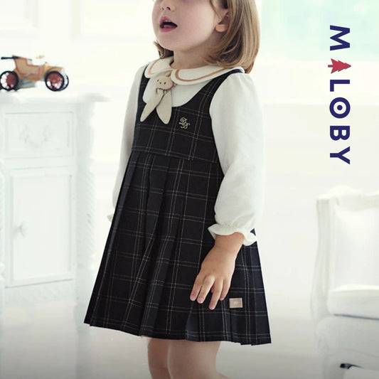 Robe princesse à carreaux- Fille -robes et ensembles pour filles, bébés et garcons - MALOBY