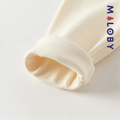 Legging à base brodée enfant fille - beige -robes et ensembles pour filles, bébés et garcons - MALOBY