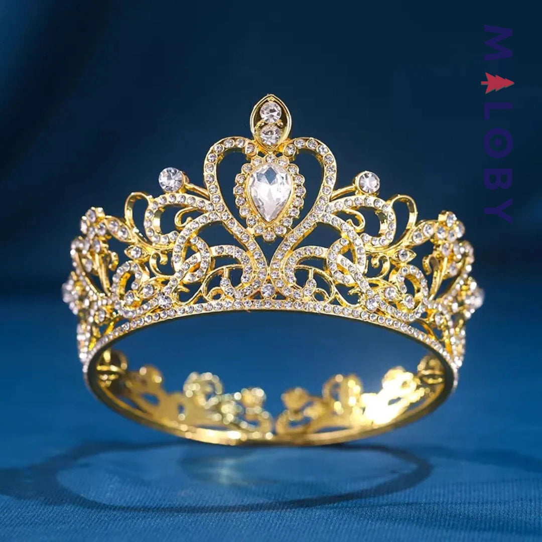 Couronne princesse dorée -robes et ensembles pour filles, bébés et garcons - MALOBY