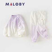 Charger l&#39;image dans la galerie, Ensemble sport fille sweat + pantalon - violet -robes et ensembles pour filles, bébés et garcons - MALOBY
