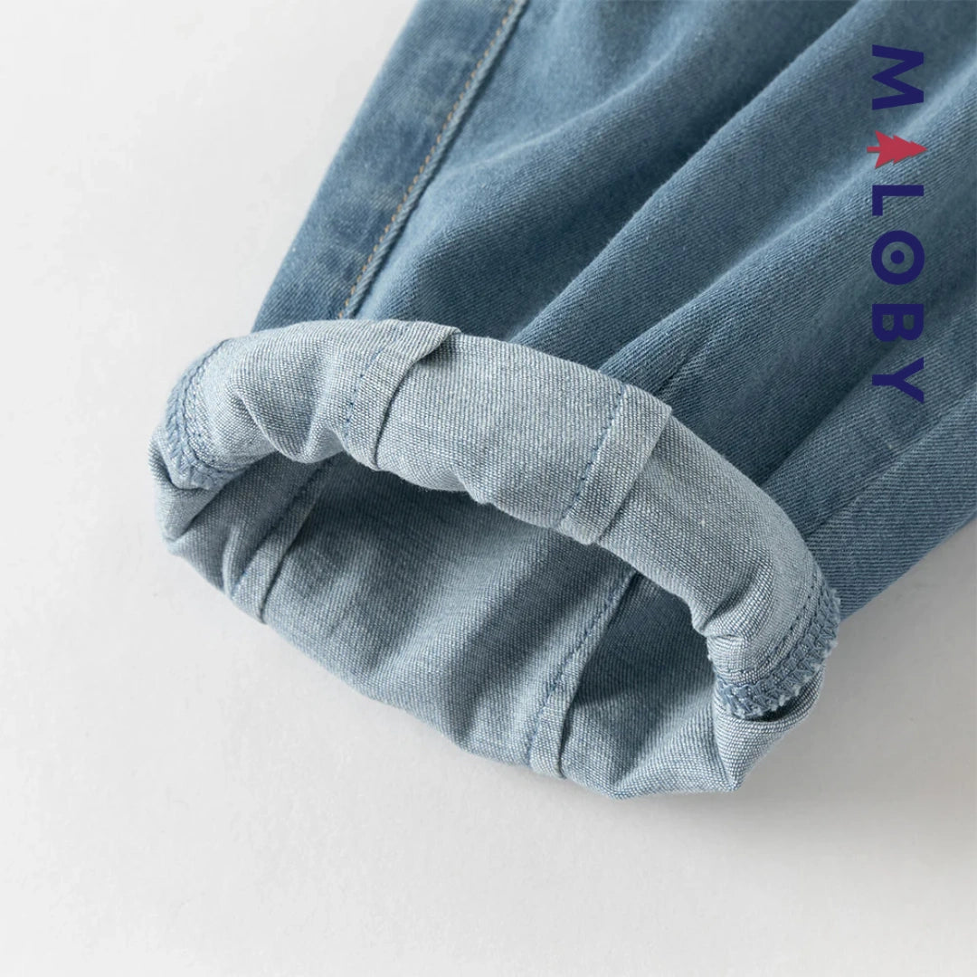 Ensemble 2 pièces T-Shirt + pantalon en denim enfant garçon -Vert