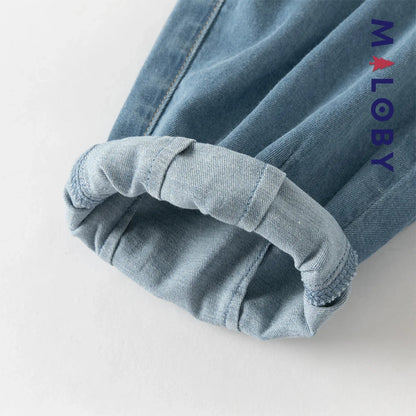 Ensemble 2 pièces T-Shirt + pantalon en denim enfant garçon -Vert