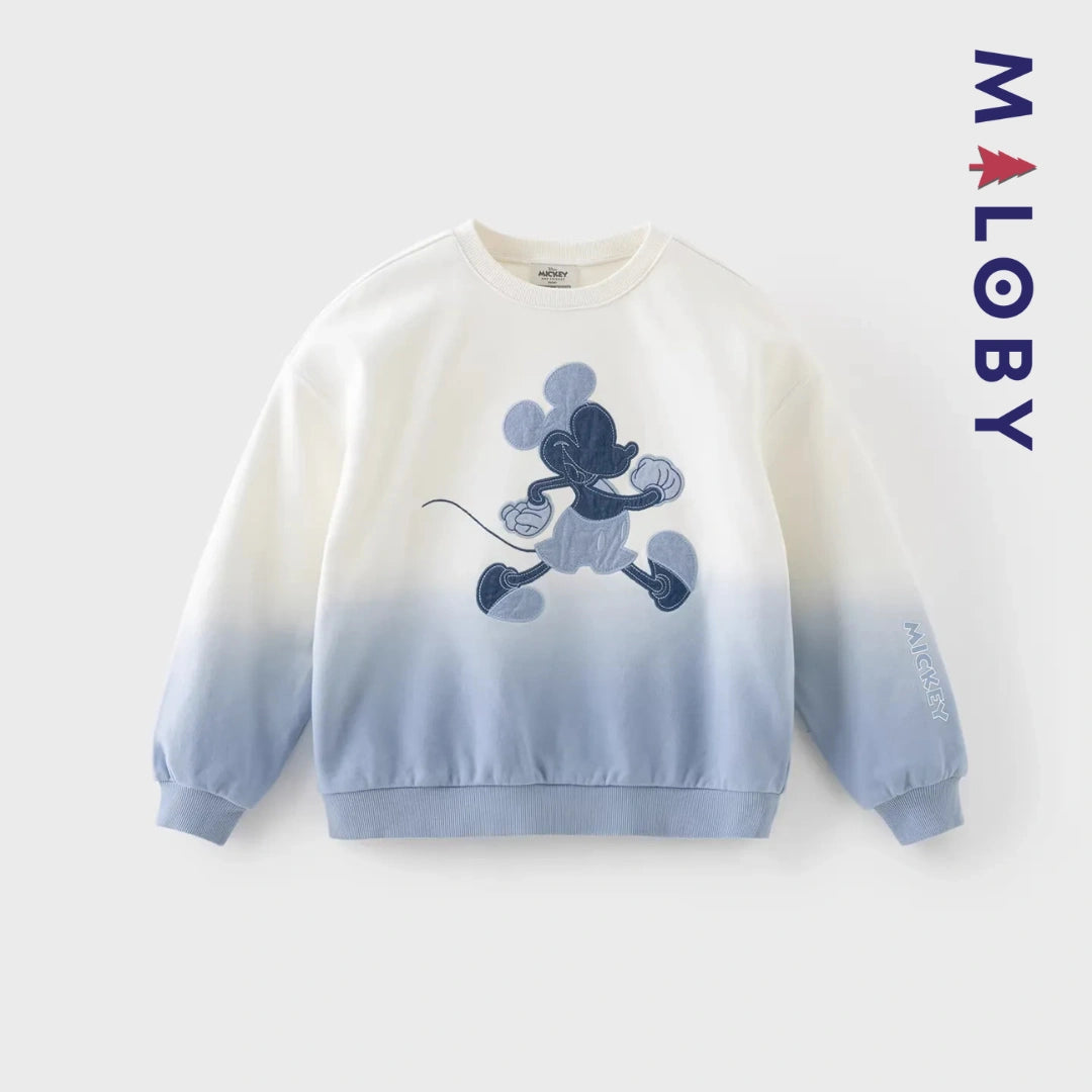 Sweat-shirt dégradé motif Disney enfant garçon -Bleu -robes et ensembles pour filles, bébés et garcons - MALOBY
