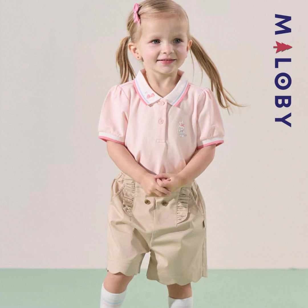 Short volonté enfant fille- Marine/Beige