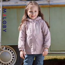 Charger l&#39;image dans la galerie, Parka à capuche enfant fille- Violet -robes et ensembles pour filles, bébés et garcons - MALOBY
