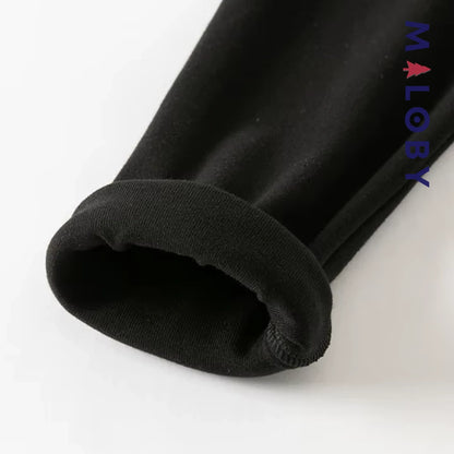 Leggings pantalon antibactérien et anti-acariens enfant fille -Noir