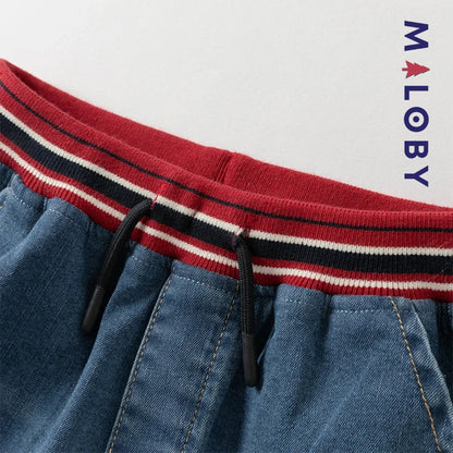 Pantalon en jean enfant garçon -Bleu -robes et ensembles pour filles, bébés et garcons - MALOBY