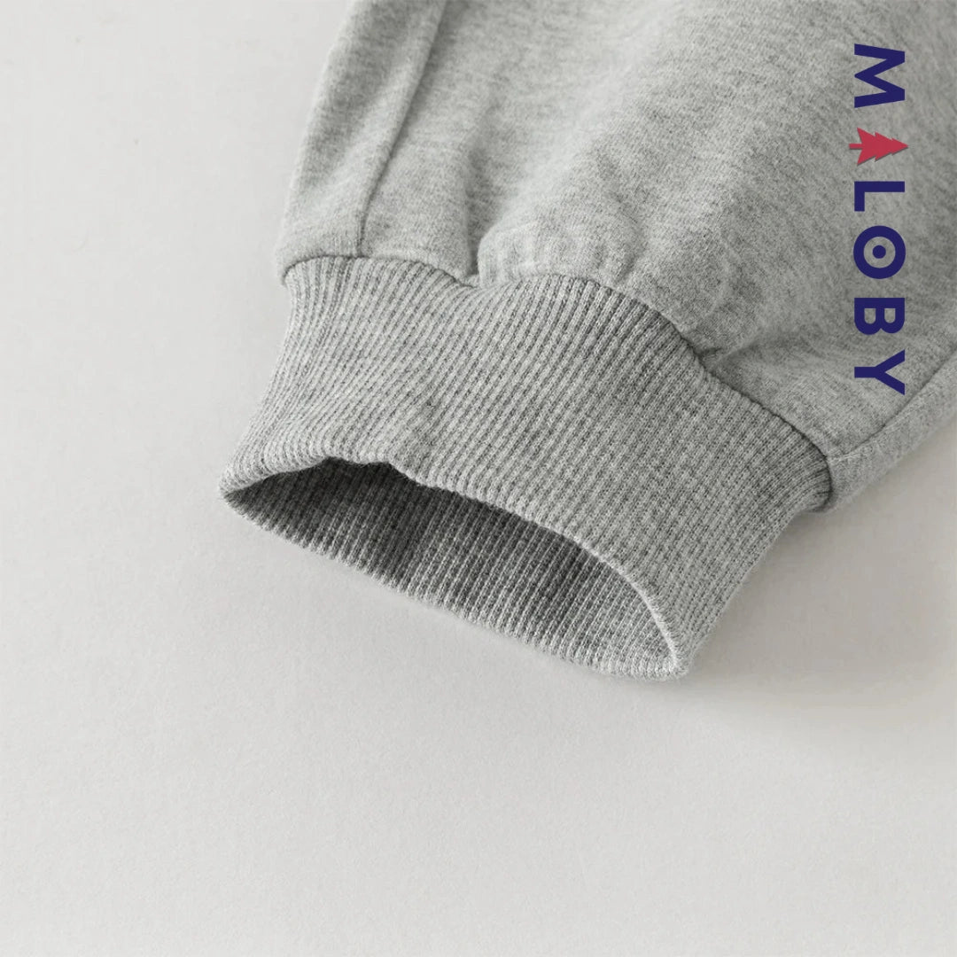 Ensemble 2 pièces sweat-shirt + pantalon enfant fille- Rose -robes et ensembles pour filles, bébés et garcons - MALOBY