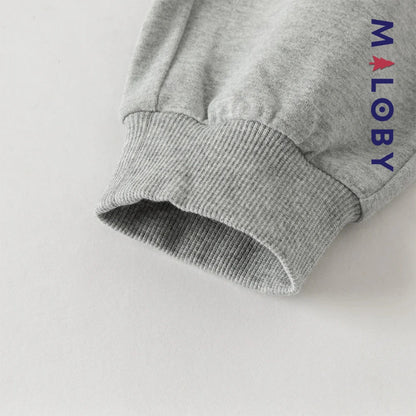 Ensemble 2 pièces sweat-shirt + pantalon enfant fille- Rose -robes et ensembles pour filles, bébés et garcons - MALOBY