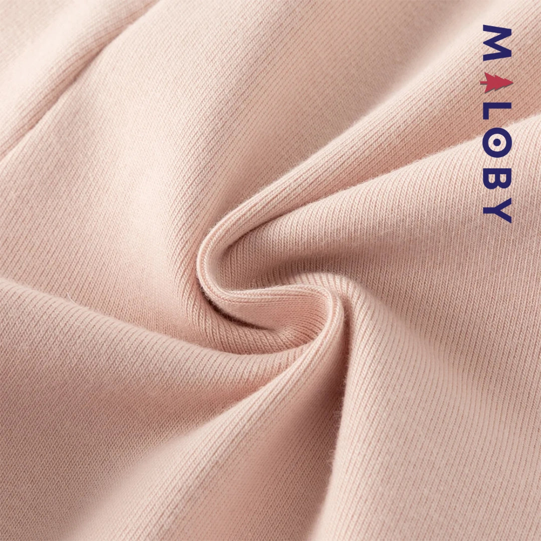 Ensemble fleuri blouse & legging enfant fille- Rose