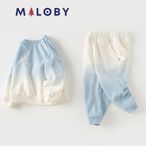 Ensemble sport garçon sweat + pantalon - Bleu ciel -robes et ensembles pour filles, bébés et garcons - MALOBY