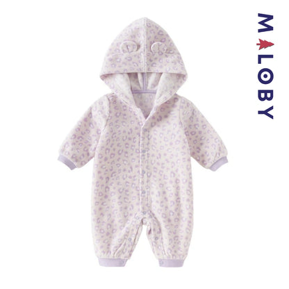 Combinaison longue à capuche motif imprimée