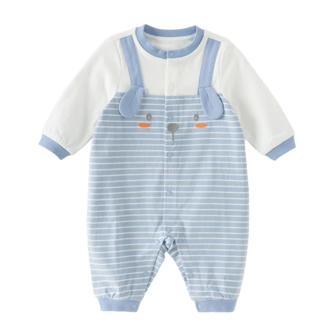 Salopette rayée bébé garçon bleu, vêtement bébé maroc - MALOBY