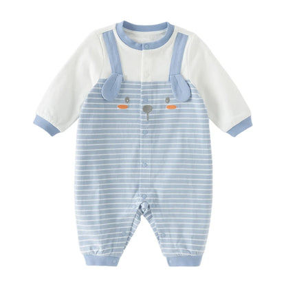 Salopette rayée bébé garçon bleu, vêtement bébé maroc - MALOBY