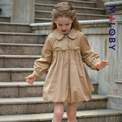 coupe-vent mi-long enfant fille - beige