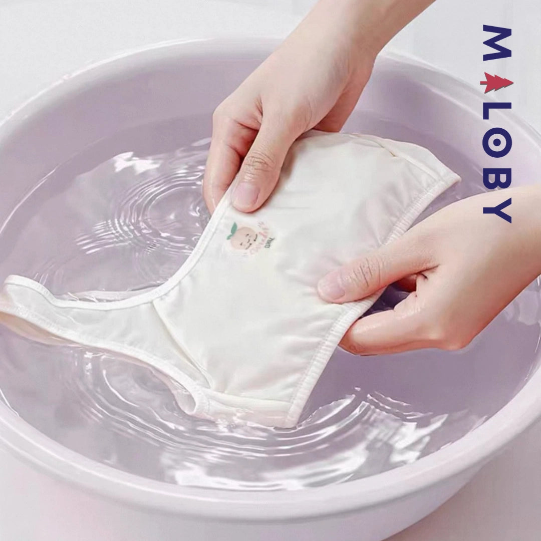 Brassières  100% coton - Blanc/Abricot/Violet
