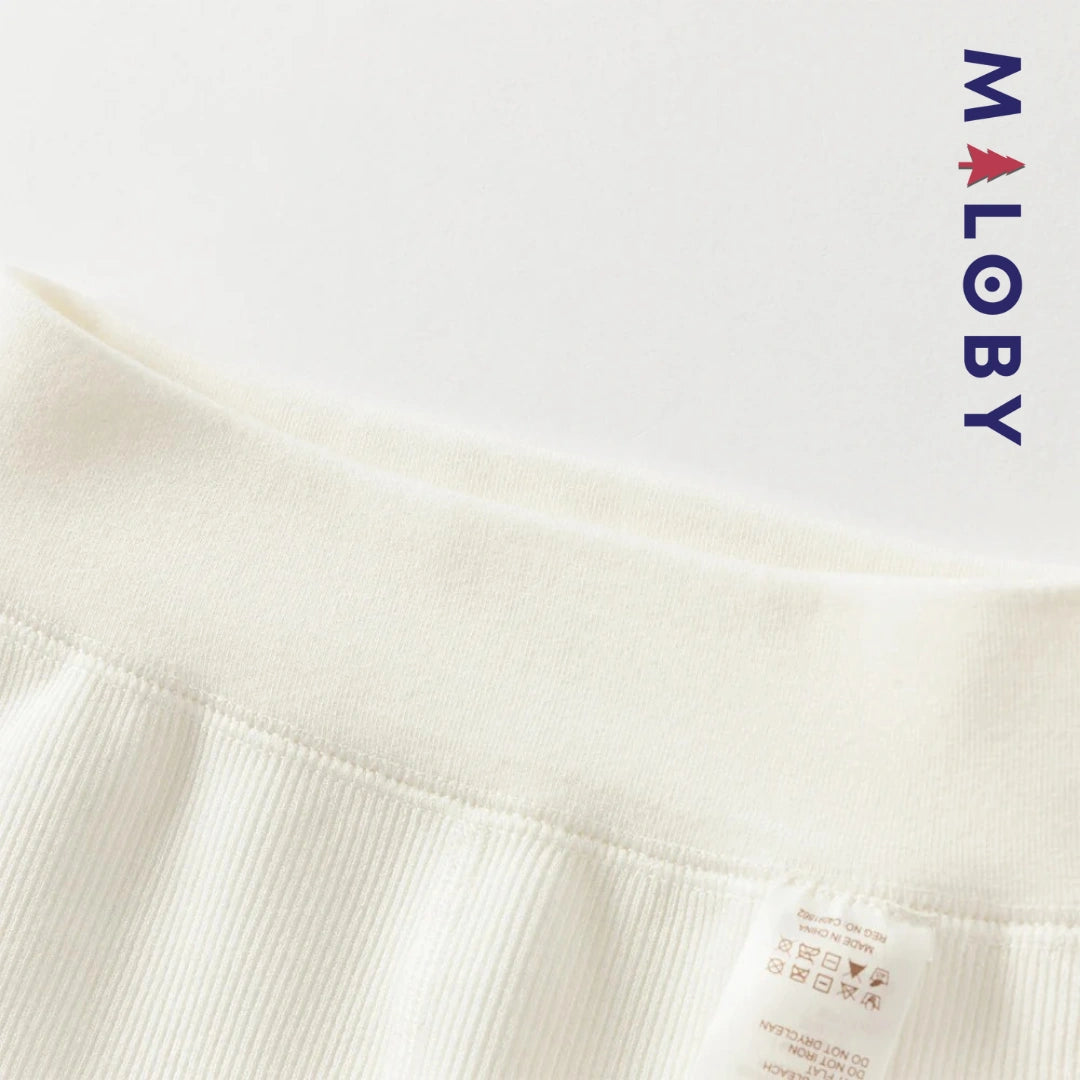 Collant épais à nœuds enfant fille- beige/noir