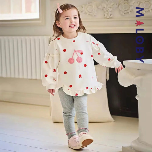 Ensemble 2 pièces sweat + Legging enfant fille- Rose