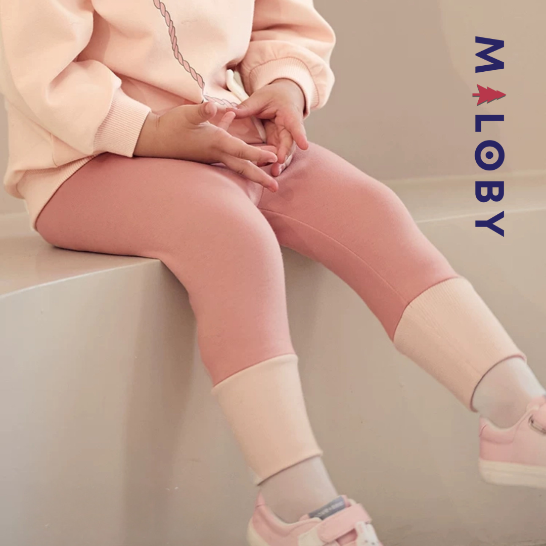 Ensemble Sweat et Legging enfant fille- Rose -robes et ensembles pour filles, bébés et garcons - MALOBY