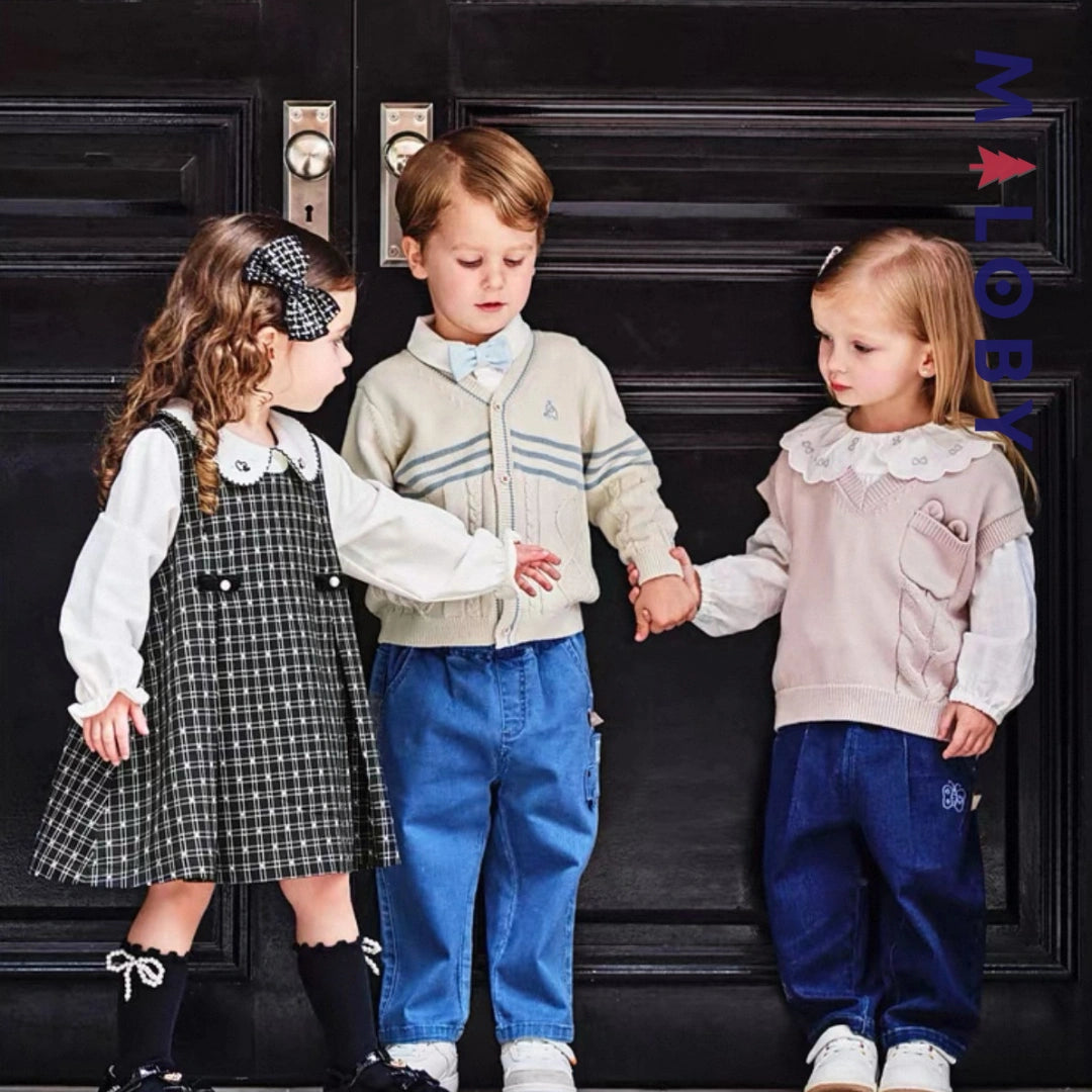Gilet sans manches enfant fille -Rose -robes et ensembles pour filles, bébés et garcons - MALOBY