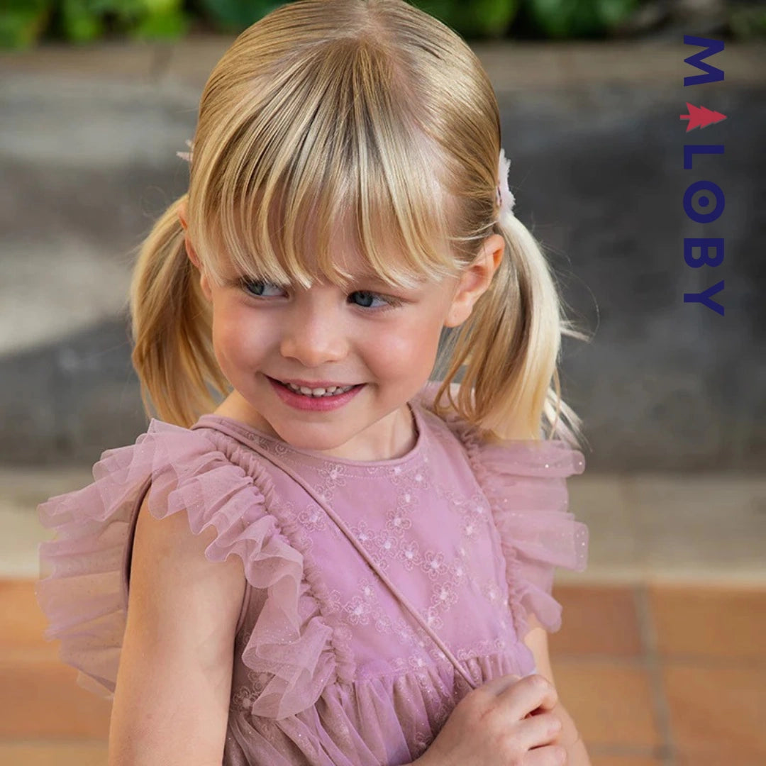 Ensemble Robe+sac pour cérémonie volontée en tulle - violet -robes et ensembles pour filles, bébés et garcons - MALOBY