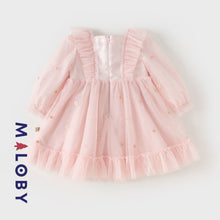 Charger l&#39;image dans la galerie, Robe de princesse à volants - rose pâle -robes et ensembles pour filles, bébés et garcons - MALOBY
