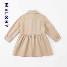 Charger l&#39;image dans la galerie, Trench à nœud enfant fille - beige -robes et ensembles pour filles, bébés et garcons - MALOBY
