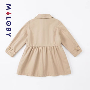 Trench à nœud enfant fille - beige -robes et ensembles pour filles, bébés et garcons - MALOBY