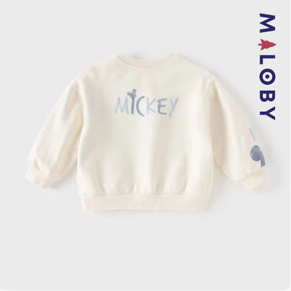 Sweat-shirt Motif Disney manches longues enfant garçon -Beige -robes et ensembles pour filles, bébés et garcons - MALOBY